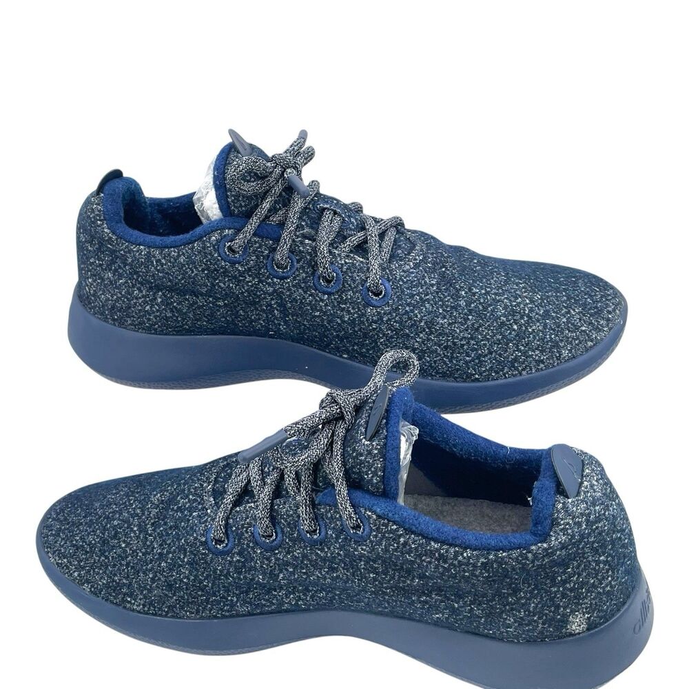 Allbirds Wool Runners Blue Merino Wool Shoes Men’s 9 Women’s 11 - Picture 2 of 6